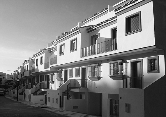 Attached housing near the football field, Estepona